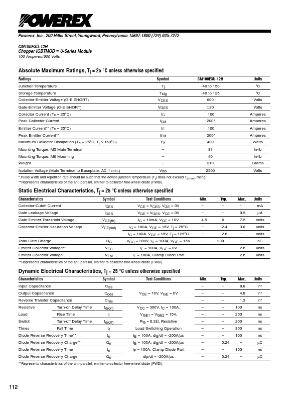 CM100E3U-12H