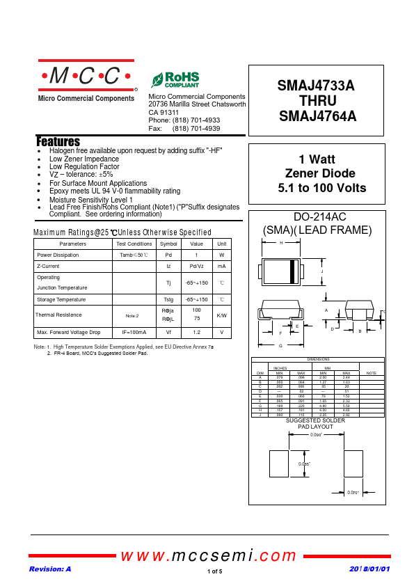 SMAJ4741A