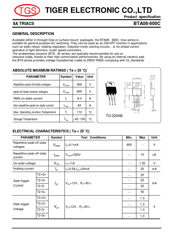 BTA08-600C