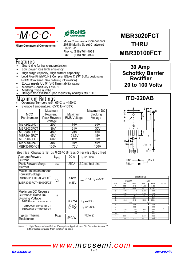 MBR3060FCT