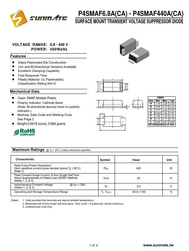 P4SMAF6.8A