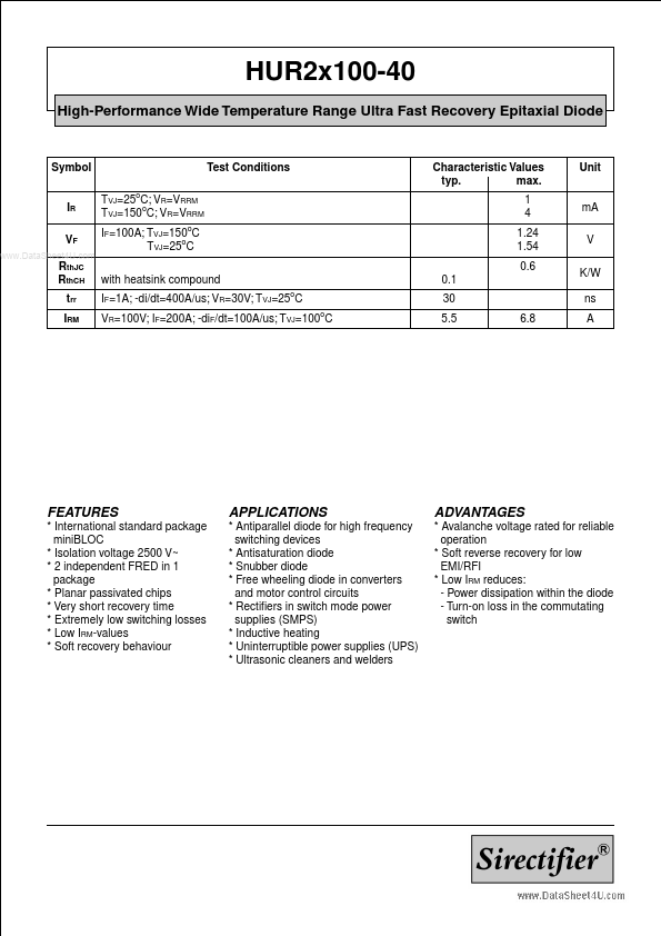 HUR2X100-40