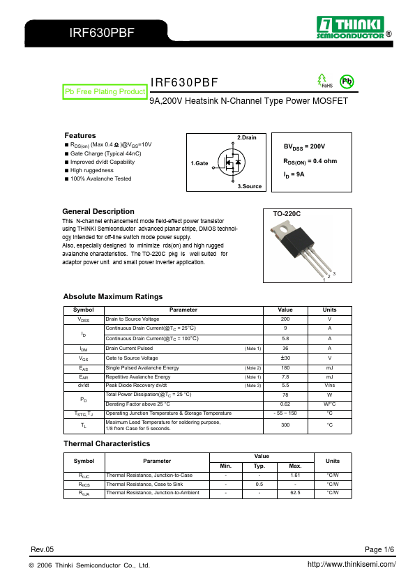 IRF630PBF