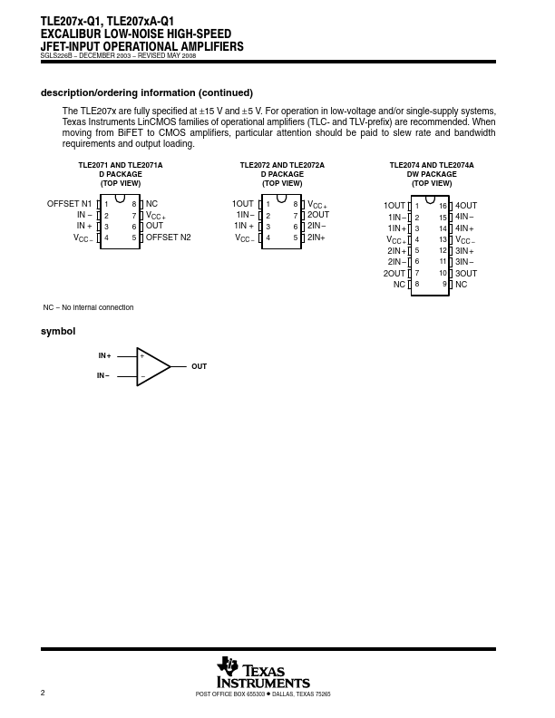 TLE2071A-Q1