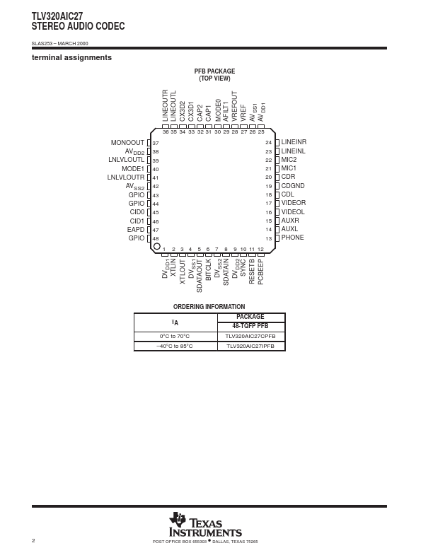 TLV320AIC27