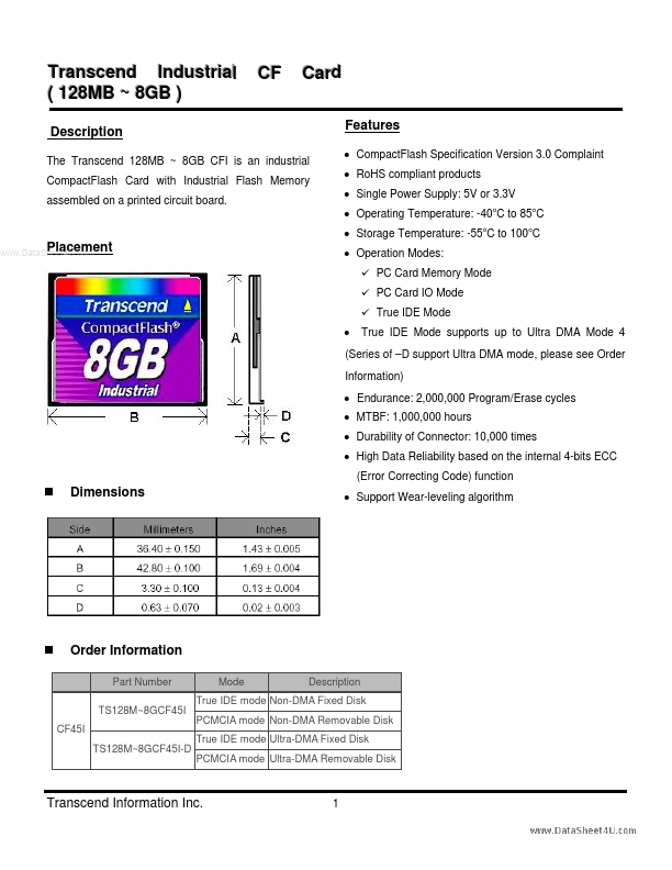 TS128MCF45I