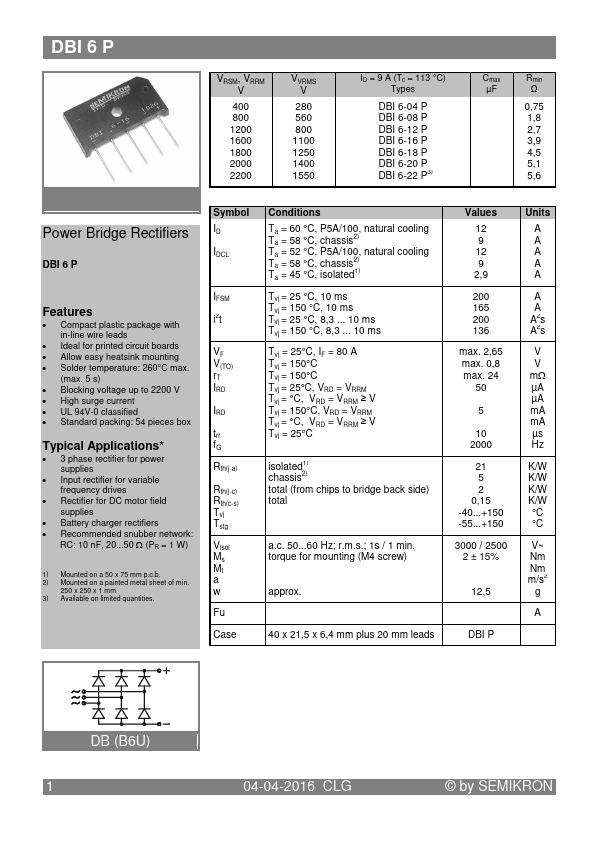 DBI6-16P