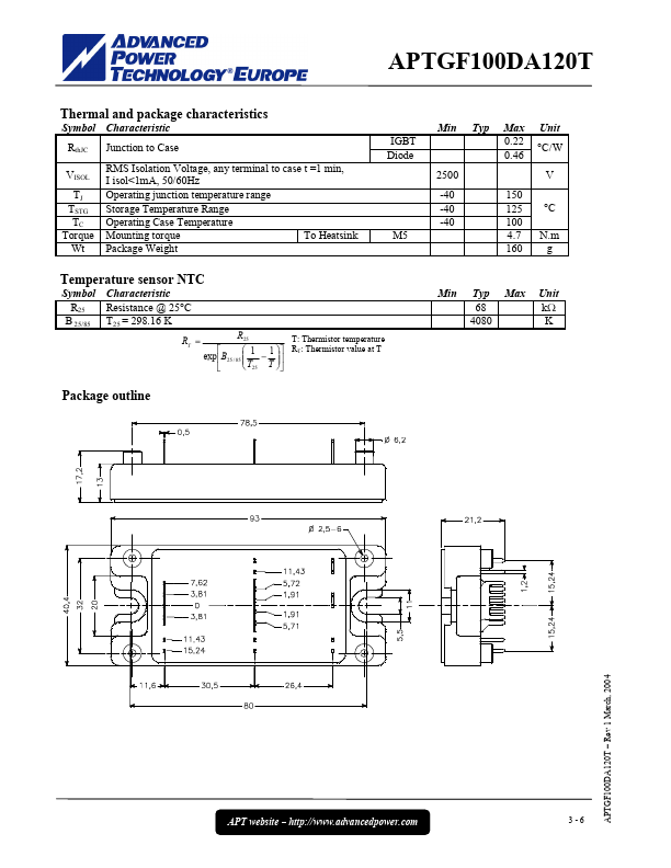 APTGF100DA120T