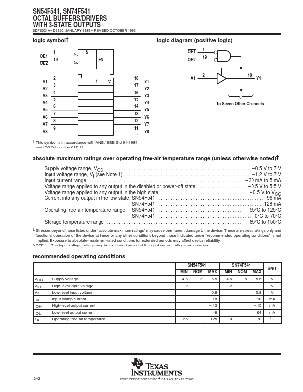 SN74F541N