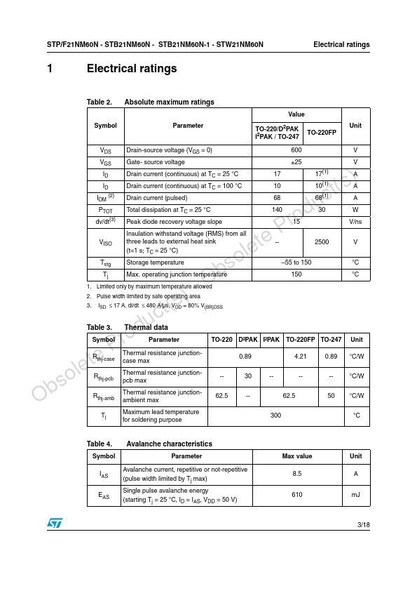 STW21NM60N