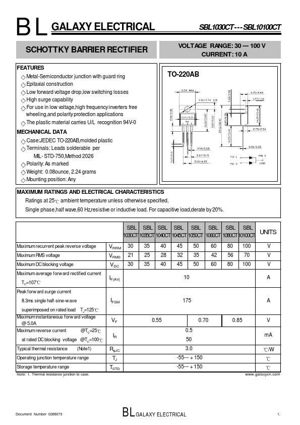 SBL1045CT