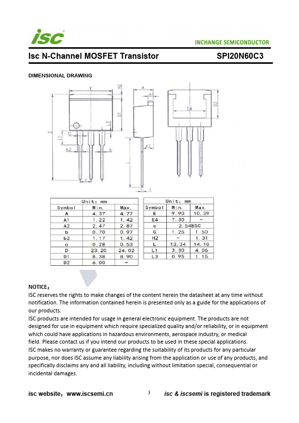 SPI20N60C3