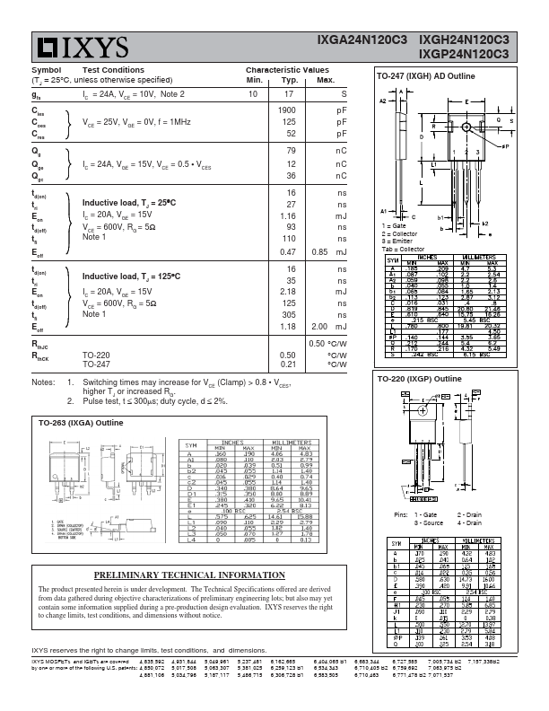 IXGP24N120C3