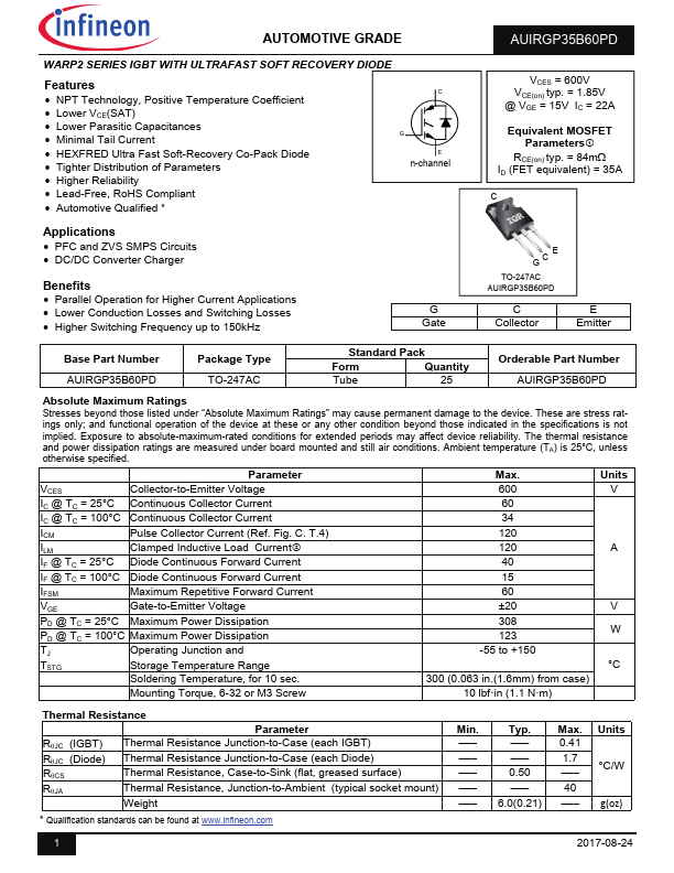 AUIRGP35B60PD