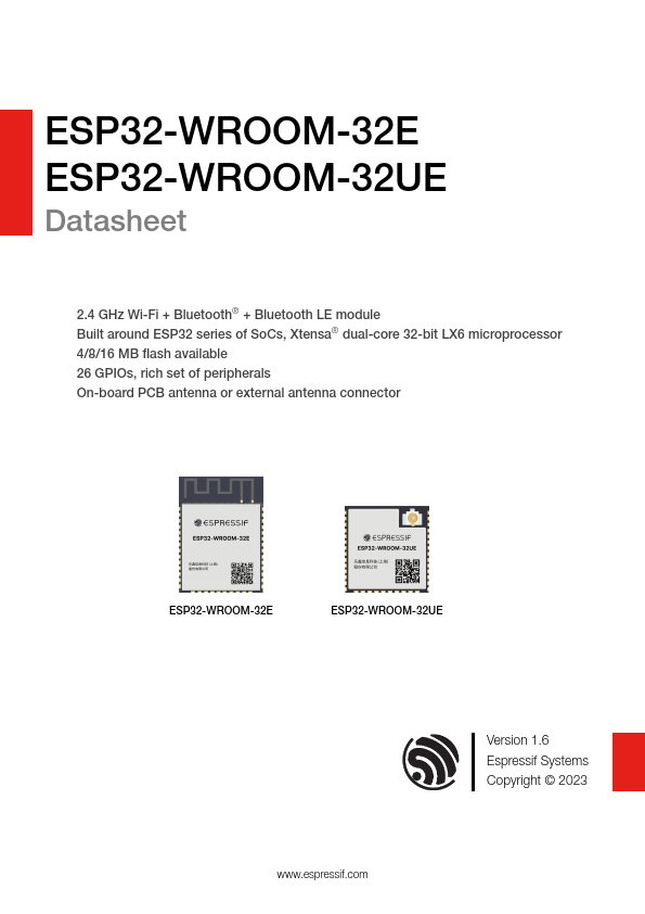 ESP32-WROOM-32UE