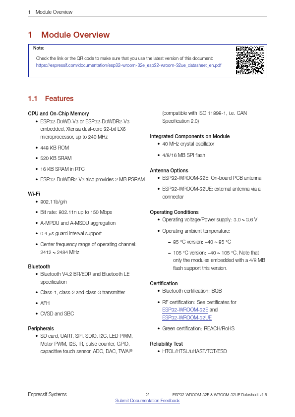 ESP32-WROOM-32UE