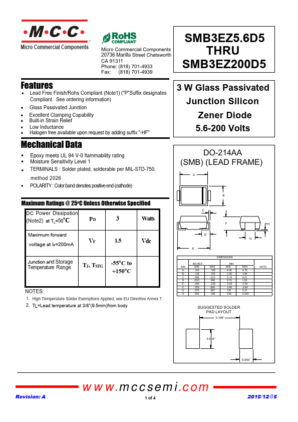 SMB3EZ130D5