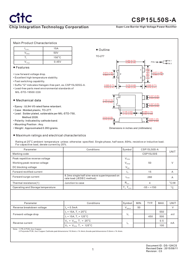 CSP15L50S-A