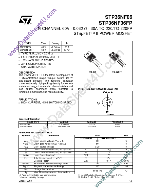 STP36NF06