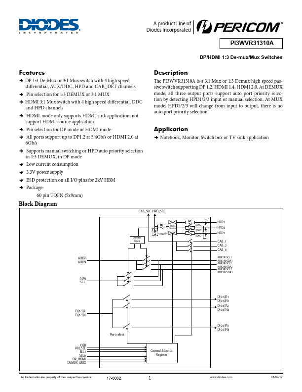 PI3WVR31310A