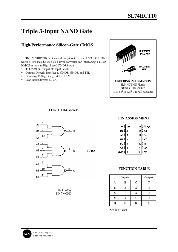 SL74HCT10