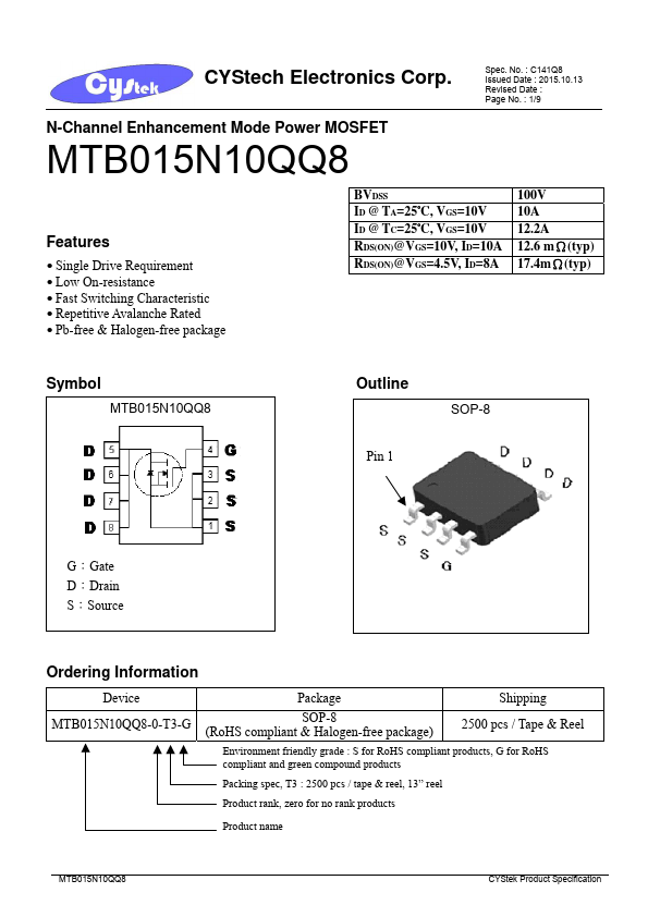 MTB015N10QQ8