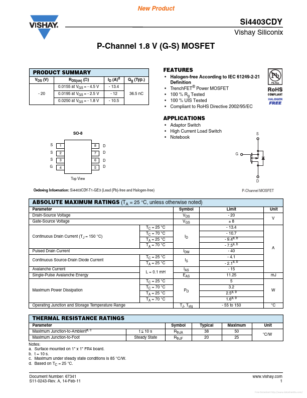 SI4403CDY