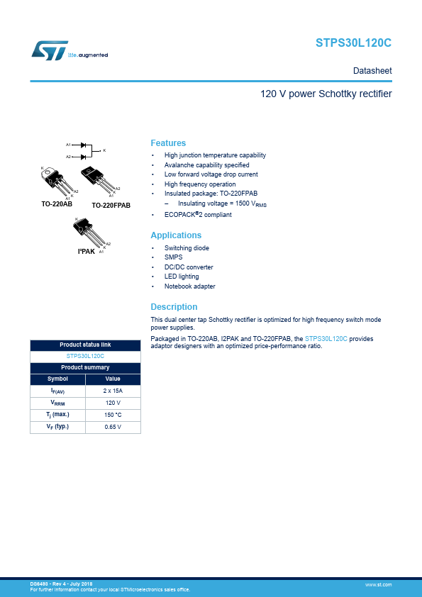 STPS30L120CFP