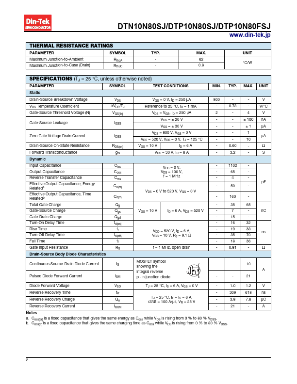 DTP10N80SJ