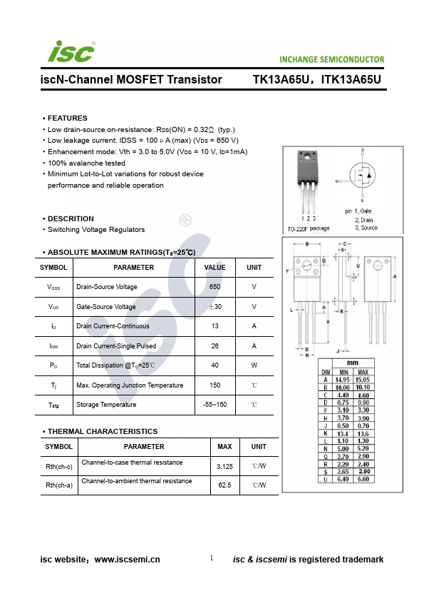 TK13A65U