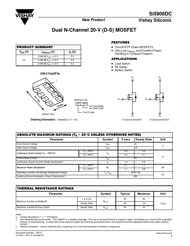 SI5908DC