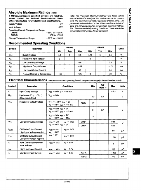 DM74S240