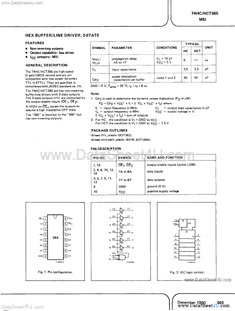 PC74HCT365