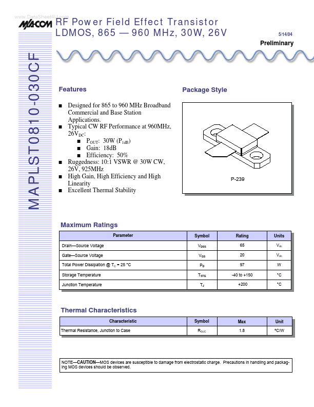 MAPLST0810-030CF