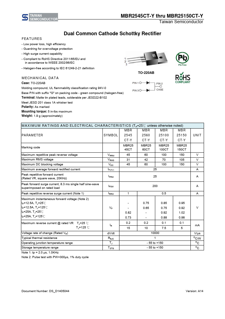 MBR2560CT-Y