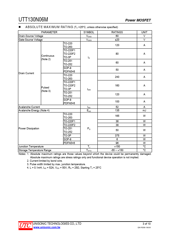 UTT130N06M