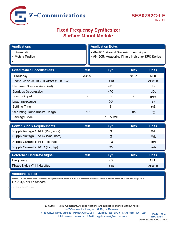 SFS0792C-LF