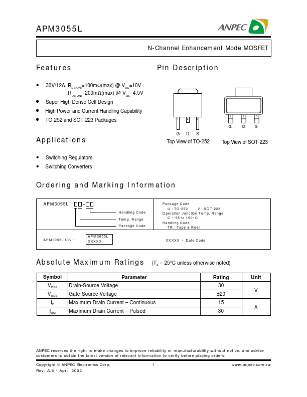 APM3055L