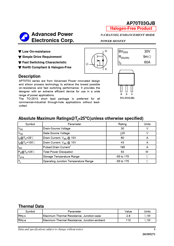 AP70T03GJB