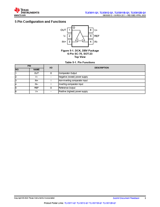 TLV3011B-Q1