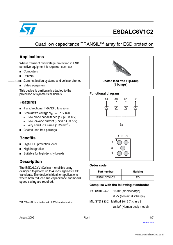 ESDALC6V1C2