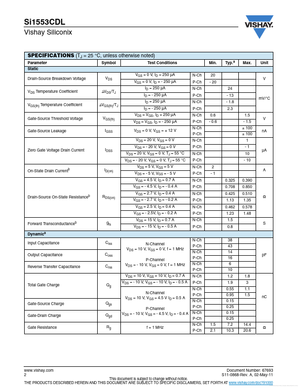 SI1553CDL