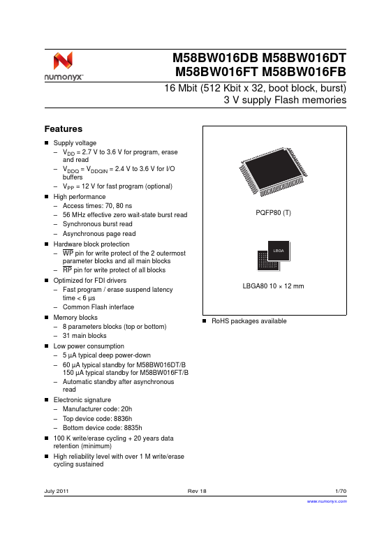 M58BW016DT