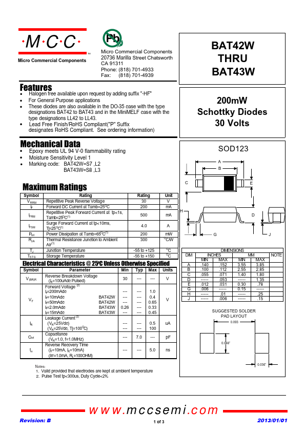 BAT43W