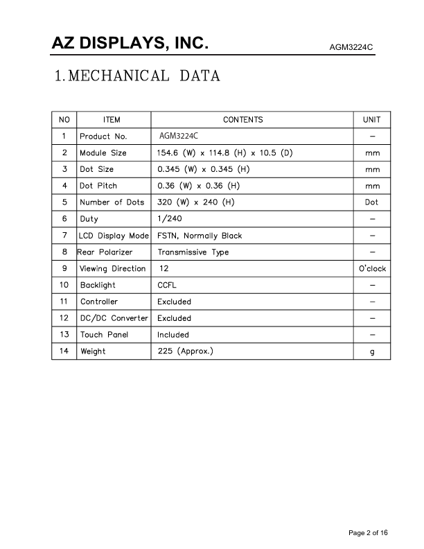 AGM3224C