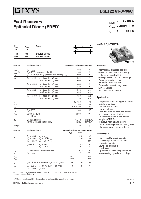 DSEI2X61-06C