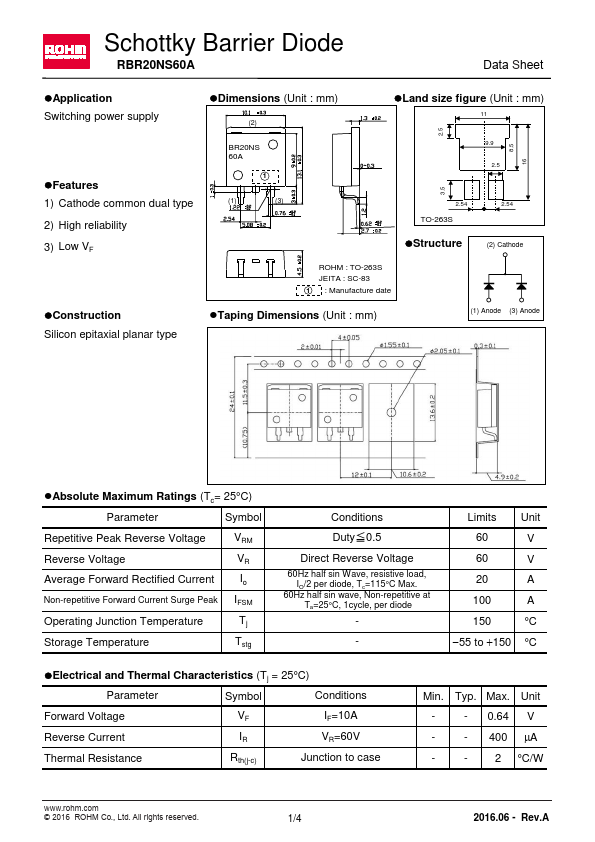 RBR20NS60A