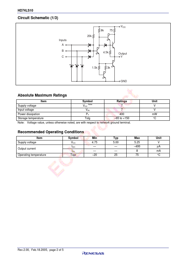 HD74LS10P