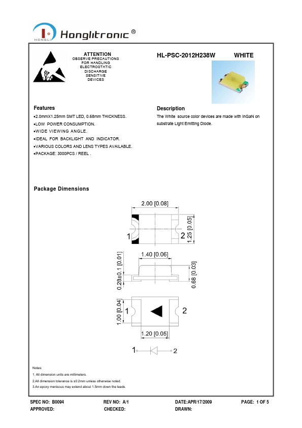 HL-PSC-2012H238W