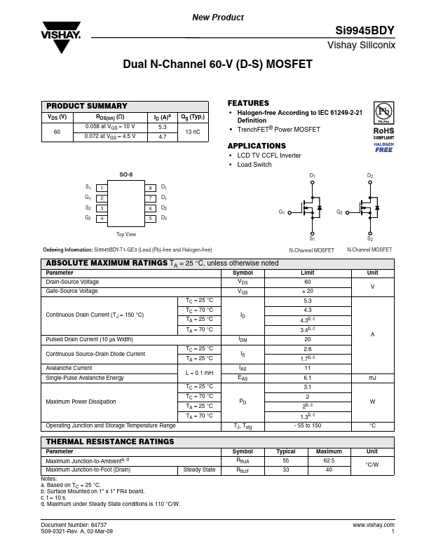 SI9945BDY